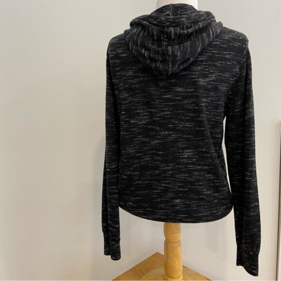 Club Monaco Ralph Lauren 100% merino wool sweater hood black white large unisex - Picture 7 of 14